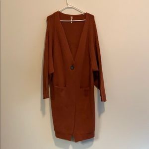 Free People Long, Chunky Cardigan